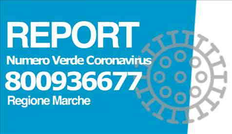 Report Numero Verde Coronavirus 800936677 della Regione Marche: 24 mila le telefonate ricevute