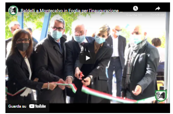 Baldelli a Montecalvo in Foglia per l'inaugurazione degli impianti di ventilazione anti covid