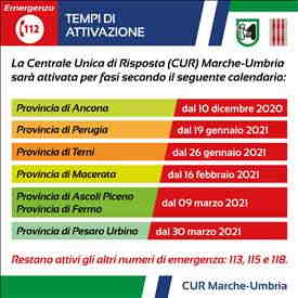 Numero unico europeo Nue 112, da martedì 30 marzo operativo anche nella provincia di Pesaro e Urbino. Saltamartini: “Completata la copertura di tutte le Marche”