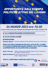 Politiche attive del lavoro, il ciclo di incontri domani fa tappa a San Benedetto del Tronto