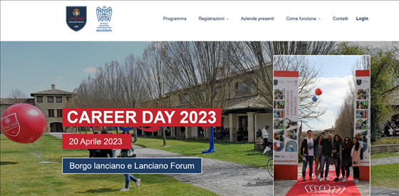 Career Day Università di Camerino, Borgo Lanciano e Lanciano Forum Castelraimondo 