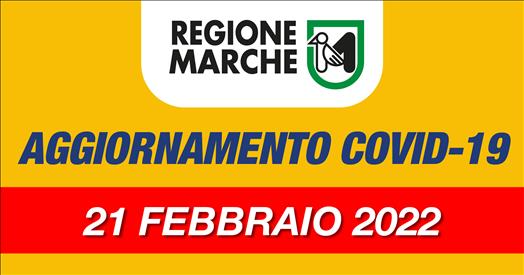 Coronavirus Marche: aggiornamento dati dal Servizio Sanità - situazione al 21/02/2022 ore 12.00