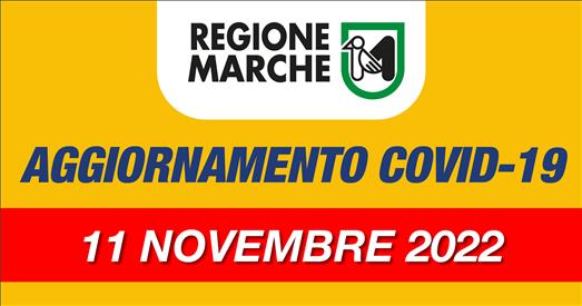 Coronavirus Marche: aggiornamento dati dal Servizio Sanità - situazione al 11/11/2022 ore 12.00