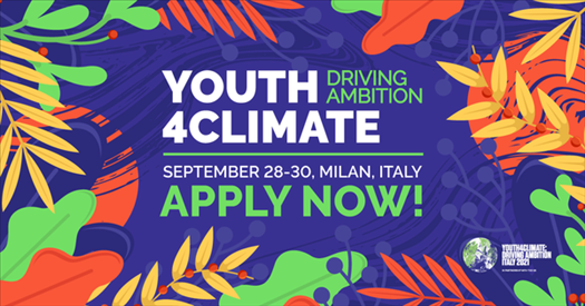 “Youth4climate: driving ambition”: raduno di giovani leader della “generazione verde” 28 - 30 settembre 2021