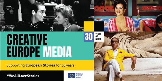 Europa creativa: Il 2021 festeggia i 30 anni di sostegno ai film europei e ai media culturali e creativi