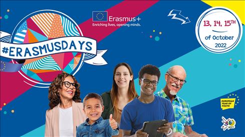 #Erasmusdays ottobre 2022: tre giorni di iniziative per celebrare il Programma Erasmus+
