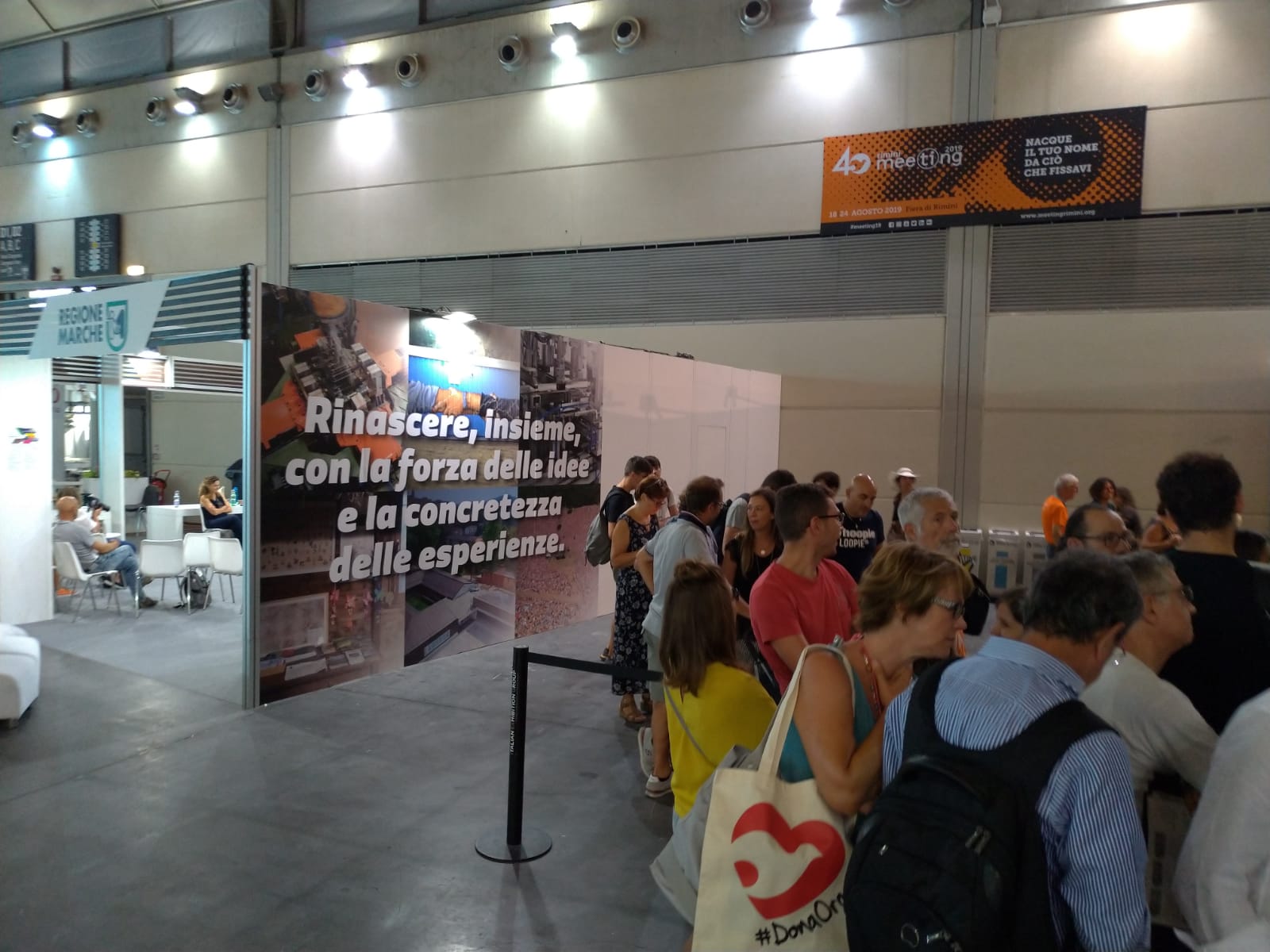 Stand Regione Marche - Rinascere insieme con la forza delle idee e la concretezza dell’esperienza