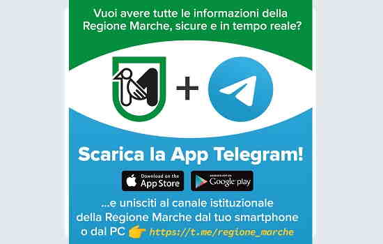 Canale Telegram istituzionale di Regione Marche