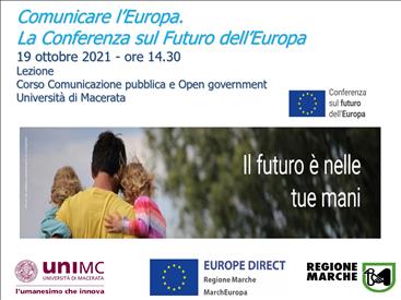 19 ottobre 2021 – dialogo online “Comunicare l’Europa. La Conferenza sul futuro dell’Europa”