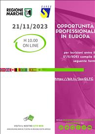 Webinar Opportunità in Europa 21 novembre 2023