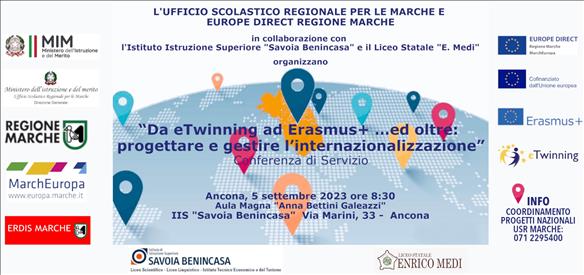 Conferenza di servizio “Da eTwinning ad Erasmus+ ed oltre: progettare e gestire l’internazionalizzazione”
