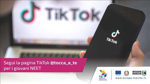 Segui la pagina TikTok @tocca_a_te per i giovani NEET