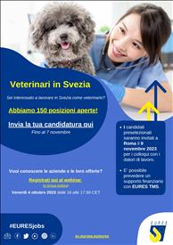 EURES ricerca 150 veterinari per la Svezia