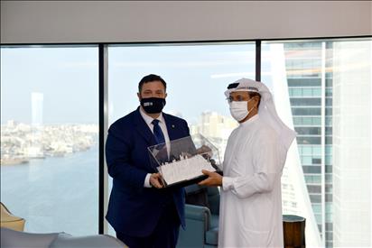 Il vicepresidente Carloni a Expo-Dubai per la Giornata dell'Italia incontra H.E. Sultan Bin Saed Al Mansouri 