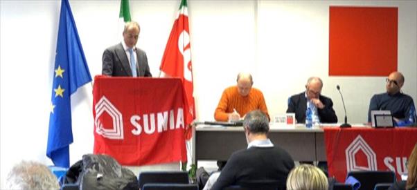 L’assessore Aguzzi al congresso Sunia: “Un piano vendite per ammodernare il patrimonio Erap”
