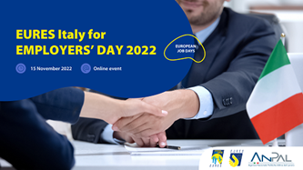 Al via la sesta edizione di EURES Italy for Employers' Day 15 novembre 2022
