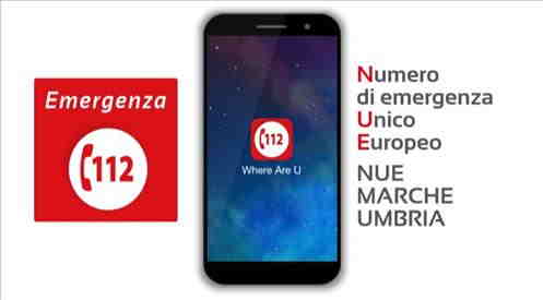 11 febbraio Giornata europea del 1-1-2 - Nue. Video promozionale Marche Umbria per l’app salvavita “112 Where are U”. La Centrale unica delle due Regioni ha gestito oltre 78mila chiamate in due mesi