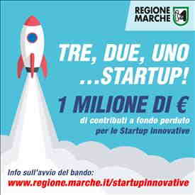 Pubblicato il bando regionale per il sostegno e l’avvio delle start-up innovative. Carloni: “Un milione di euro a fondo perduto per rafforzare il sistema imprenditoriale marchigiano”