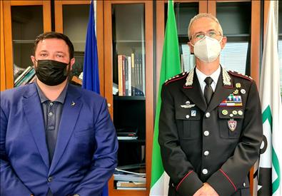 Il vicepresidente Carloni incontra il colonnello Andreatta (Carabinieri forestali Marche) per azioni congiunte sul contenimento dei cinghiali in vista della firma di un protocollo con gli enti locali