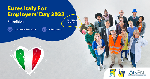 Al via la settima edizione dell'EURES Italy for Employers' Day 2023 – Skills at work (24 novembre)