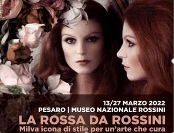 Dal 13 al 27 marzo il Museo Nazionale Rossini ospita La Rossa da Rossini. Milva icona di stile per un’arte che cura