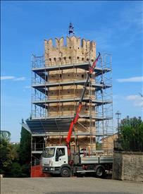 Ortezzano, lavori in corso sulla Torre Ghibellina