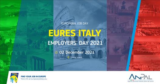 2 dicembre, evento di reclutamento online EURES ITALY EMPLOYERS'DAY 2021