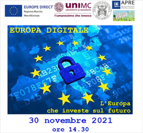 Info Day online Europa Digitale “L’Europa che investe sul futuro”, 30 novembre 2021  - ore 14.30