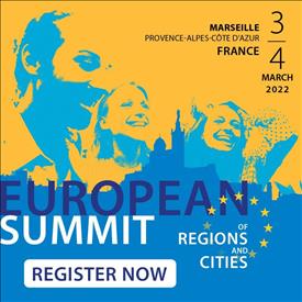 9° Vertice europeo delle regioni e delle città. Marsiglia (Francia)  e Online il 3-4 marzo 2022