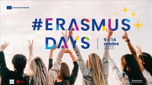 #ErasmusDays  9-14 ottobre 2023. Il 13 ottobre Europe Direct Regione marche parlerà dei nuovi progetti europei di mobilità
