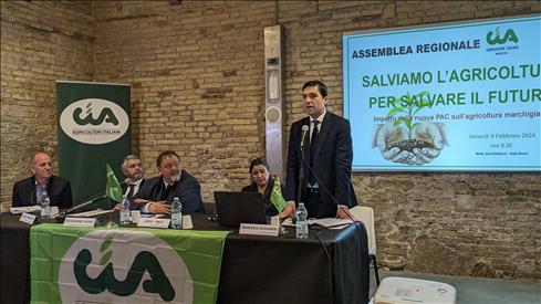 Il presidente Acquaroli all’assemblea regionale Cia Marche: “Sosteniamo gli agricoltori e difendiamo l’agricoltura tradizionale accompagnandola verso il futuro”