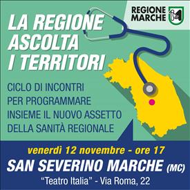 A San Severino Marche l’appuntamento per la condivisione del nuovo piano sociosanitario