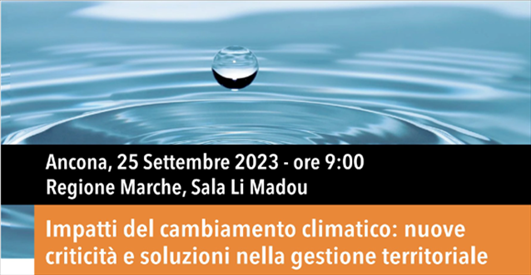 Pubblicazione esiti del convegno “Impatti del cambiamento climatico: nuove criticità e soluzioni nella gestione territoriale”