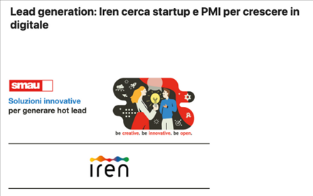 Lead generation: SMAU e Iren cercano startup e PMI per generare hot lead