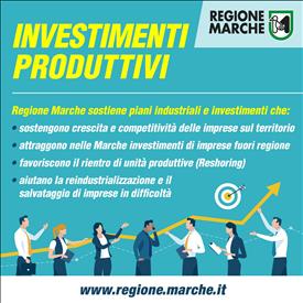  Promozione di investimenti produttivi nelle Marche 