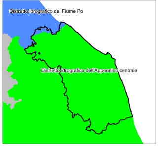 Distretti Idrografici nel territorio della Regione Marche