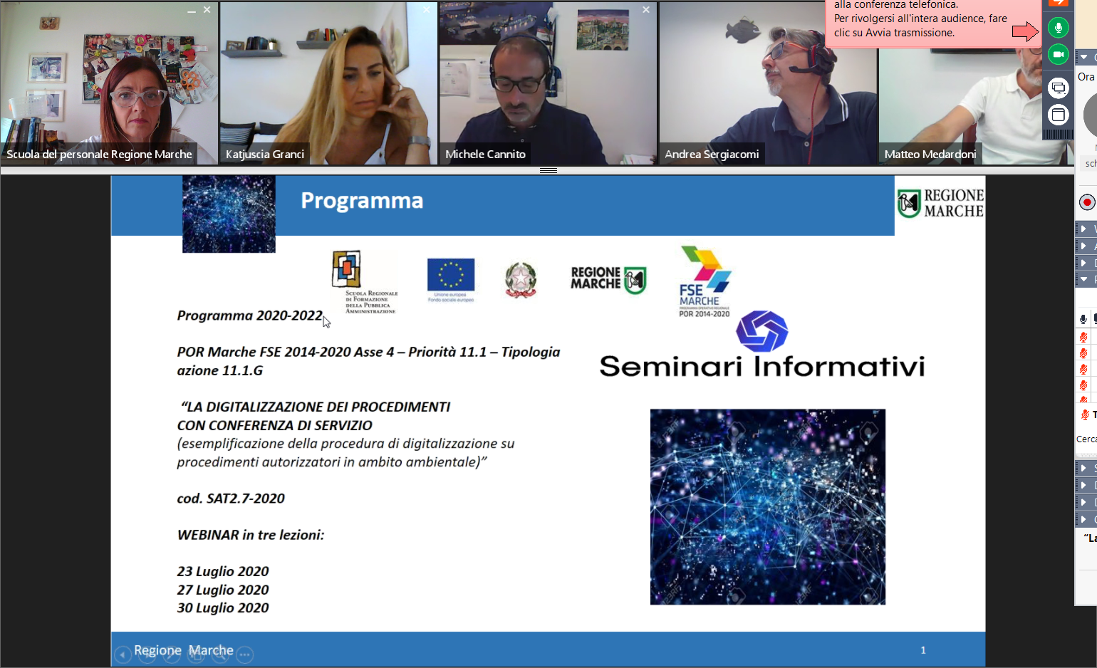 Webinar FSE digitalizzazione CdS MeetPAd - USR