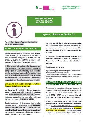 anteprima bollettino informativo