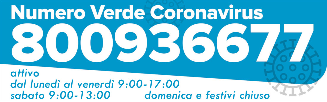 Numero verde Coronavirus 800936677
