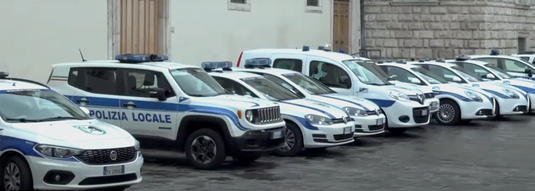 mezzi della polizia locale Regione Marche