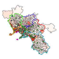 Mappa qgis Regione Campania