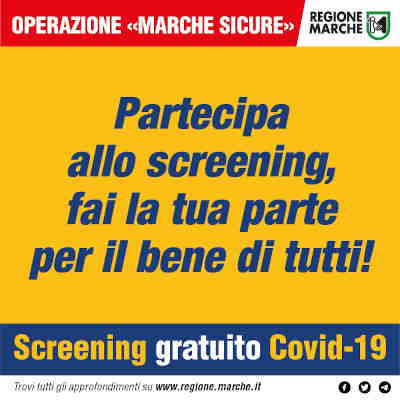 Partecipa allo screening fai la tua parte per il bene di tutti